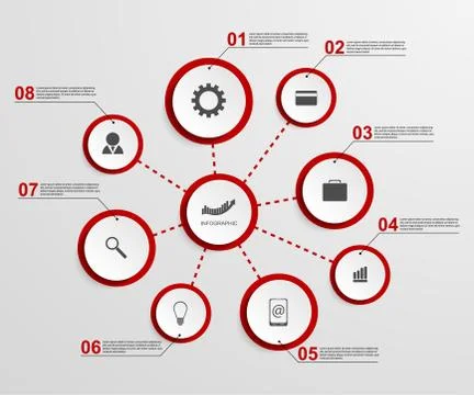 Abstract infographic design template. Stock Illustration