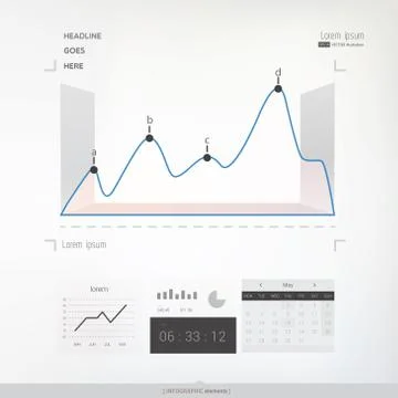 Abstract infographic graph Stock Illustration