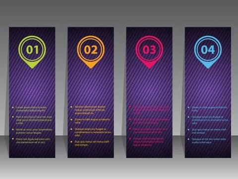 Abstract infographic label set Stock-Illustration