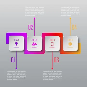 Abstract infographic template for chart, diagram Stock Illustration