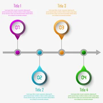 Abstract infographic template for chart, diagram Stock Illustration