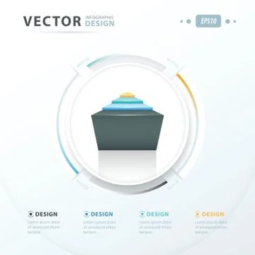 Abstract infographic template design 스톡 일러스트