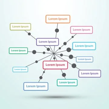 Abstract infographic template Stock Illustration