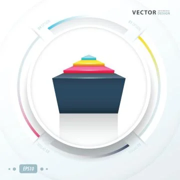 Abstract infographic template Stock Illustration