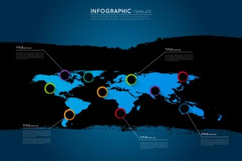 Abstract infographic template Stock Illustration