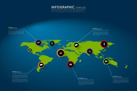 Abstract infographic template Stock Illustration
