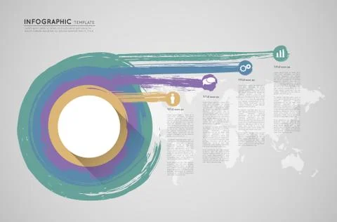 Abstract infographic template Stock Illustration