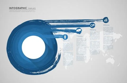 Abstract infographic template Stock Illustration