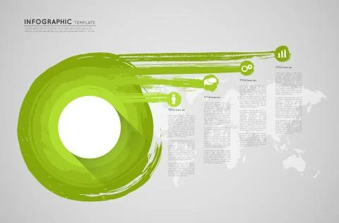 Abstract infographic template Stock Illustration