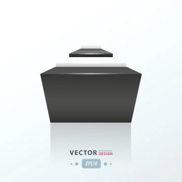 Abstract infographic vector  black and white color Stock Illustration