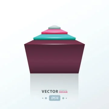 Abstract infographic vector  gray, pink, Purple, blue color Illustrazione stock