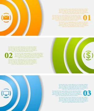 Abstract infographic vector tech banners Abstract infographic vector tech ... Stockfoto's