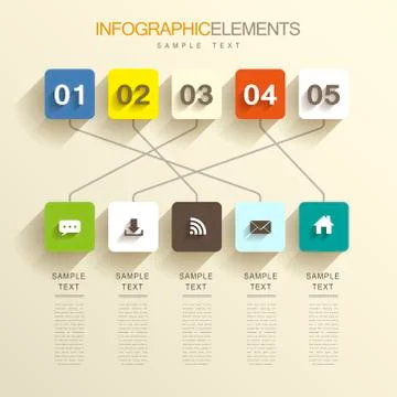 Abstract infographics Stock Illustration
