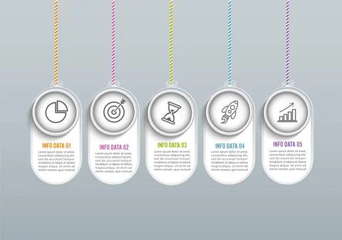 Abstract infographics number options template. Vector illustration. Can be .. Stock Illustration