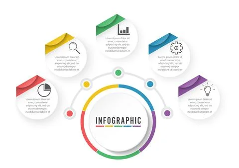 Abstract infographics number options template. Vector illustration. Can be .. Stock Illustration