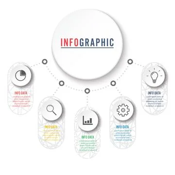 Abstract infographics number options template. Vector illustration. Can be .. Stock Illustration