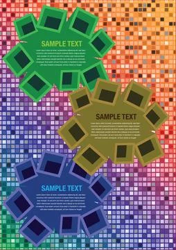 Abstract infographics options template Stock Illustration