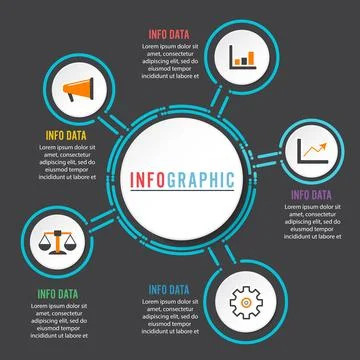 Abstract infographics options template. Vector illustration. Can be used fo.. Stock Illustration
