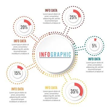 Abstract infographics options template. Vector illustration. Can be used fo.. Stock Illustration