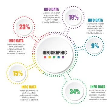 Abstract infographics options template. Vector illustration. Can be used fo.. Stock Illustration