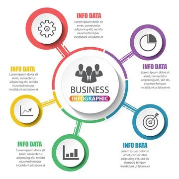 Abstract infographics options template. Vector illustration. Can be used fo.. Stock Illustration