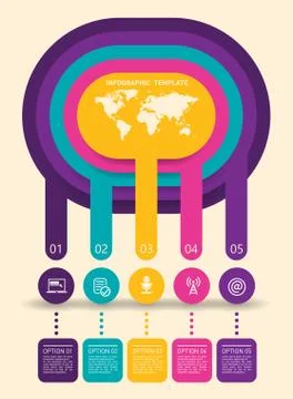 Abstract infographics template. Stock Illustration