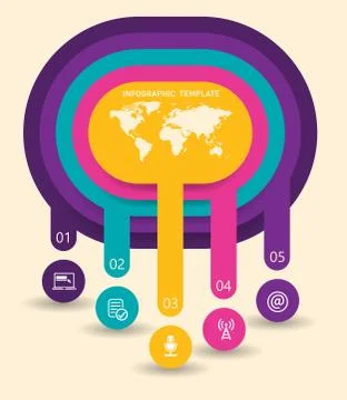 Abstract infographics template Stock Illustration