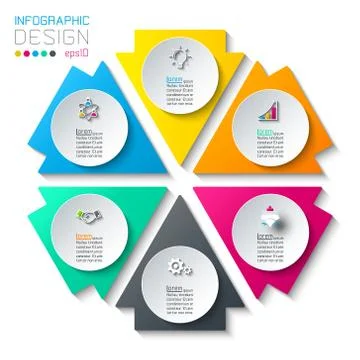 Abstract infographics on vector graphic art. Stock Illustration