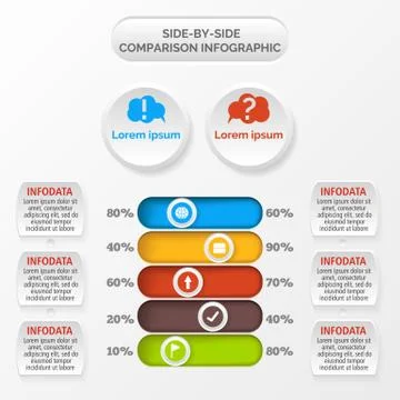 Abstract infographics in vector. Stock Illustration