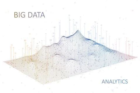 Abstract infographics visualization Illustrazione stock