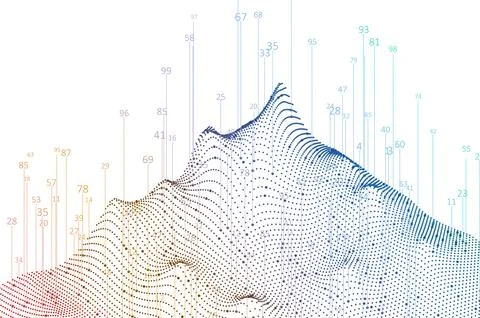 Abstract infographics visualization Stock Illustration