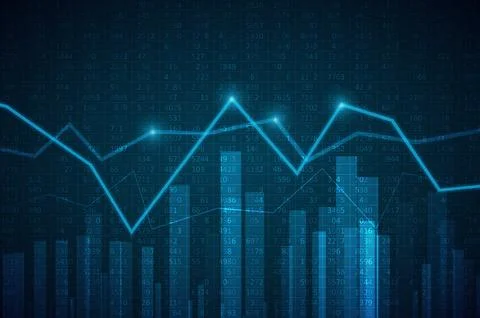 Abstract infographics visualization Stock Illustration