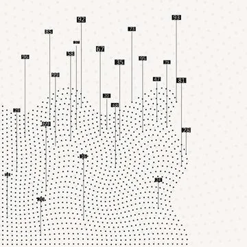 Abstract infographics visualization Illustrazione stock