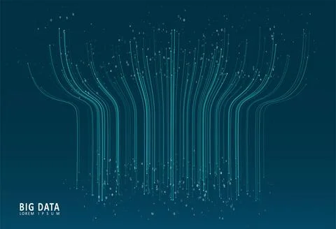 Abstract infographics visualization Stock Illustration