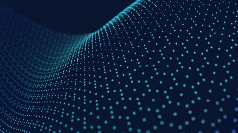 Abstract information cluster digital background for technology projects Illustrazione stock