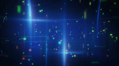 Abstract information techno loopable animation Stock Footage 35204239