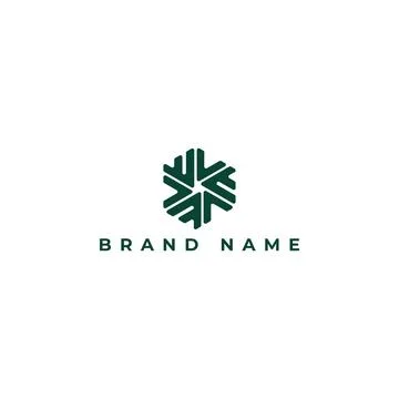Abstract initial hexagon letter WC or CW Logo design Vector illustration Stock Illustration