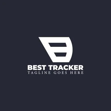 Abstract initial letter B or BB logo in white color isolated in blue background Stock Illustration