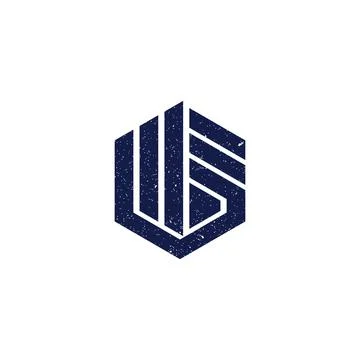 Abstract initial letter BF logo in dark blue color isolated in white background Stock Illustration