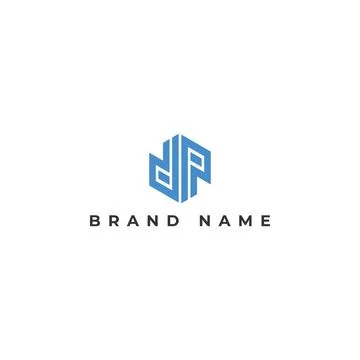 Abstract Initial letter DP logo icon template elements. Stock Illustration
