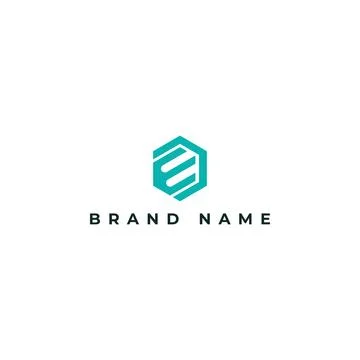 Abstract initial letter ED or DE Logo designs Vector illustration in green color Stock Illustration