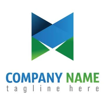 Abstract Initial Letter M Logo Stock Vector Stock Illustration