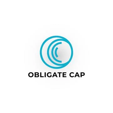 Abstract initial letter OC or CO logo in blue color isolated in white background Stock Illustration