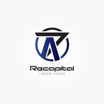 Abstract Initial Letter R Cross Logo Sign Symbol Icon Stock Illustration