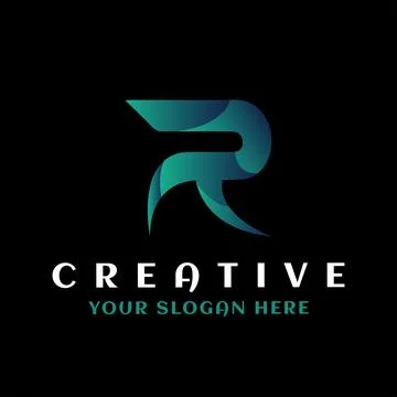 Abstract Initial Letter R Logo. Flat Vector Logo Design Template Element. Stock Illustration