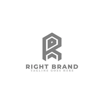 Abstract initial letter RB or BR logo in grey color isolated in white background Stock Illustration
