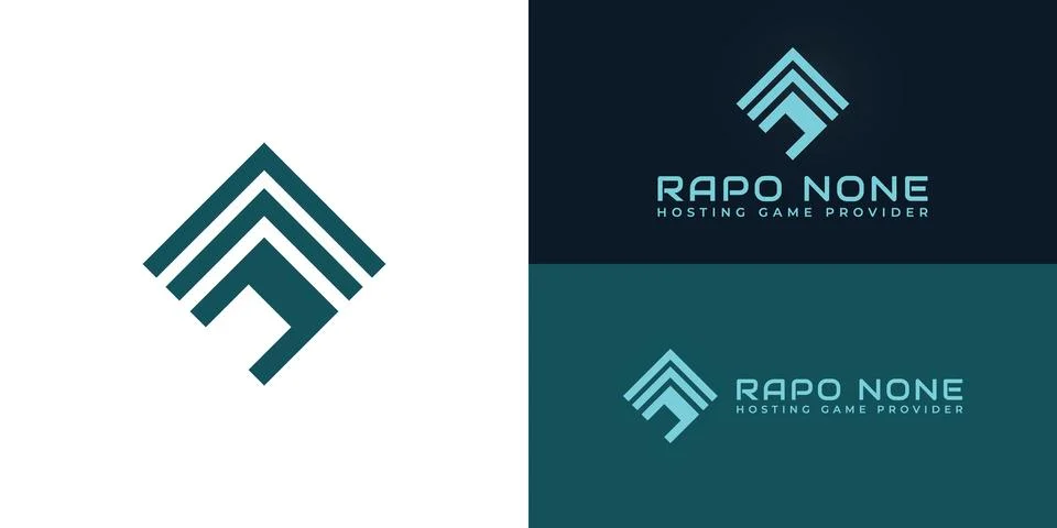 Abstract initial letter RN logo in blue color isolated in white background Illustrazione stock