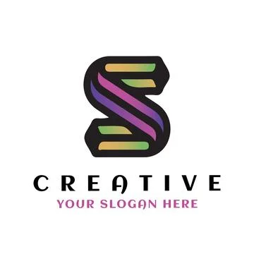 Abstract Initial Letter S Logo. Flat Vector Logo Design Template Element. Stock Illustration