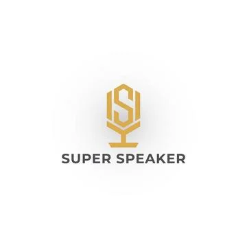 Abstract the initial letter S or SS in gold color isolated on white background Stock Illustration