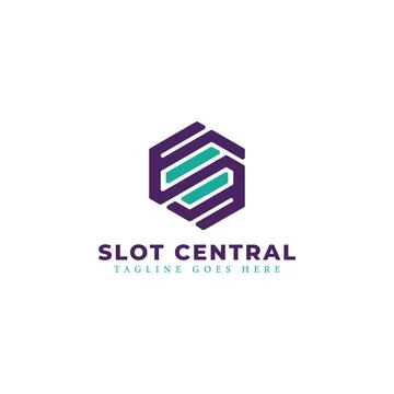 Abstract initial letter SC or CS logo in green-violet color isolated in white Stock Illustration